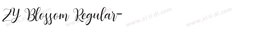 ZY Blossom Regular字体转换